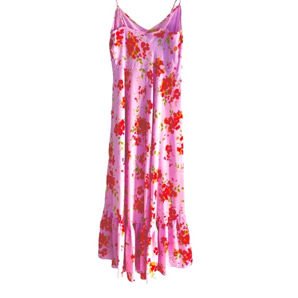 Nanette Lepore Pink Floral high low dress - Size 6 - Picture 3 of 6